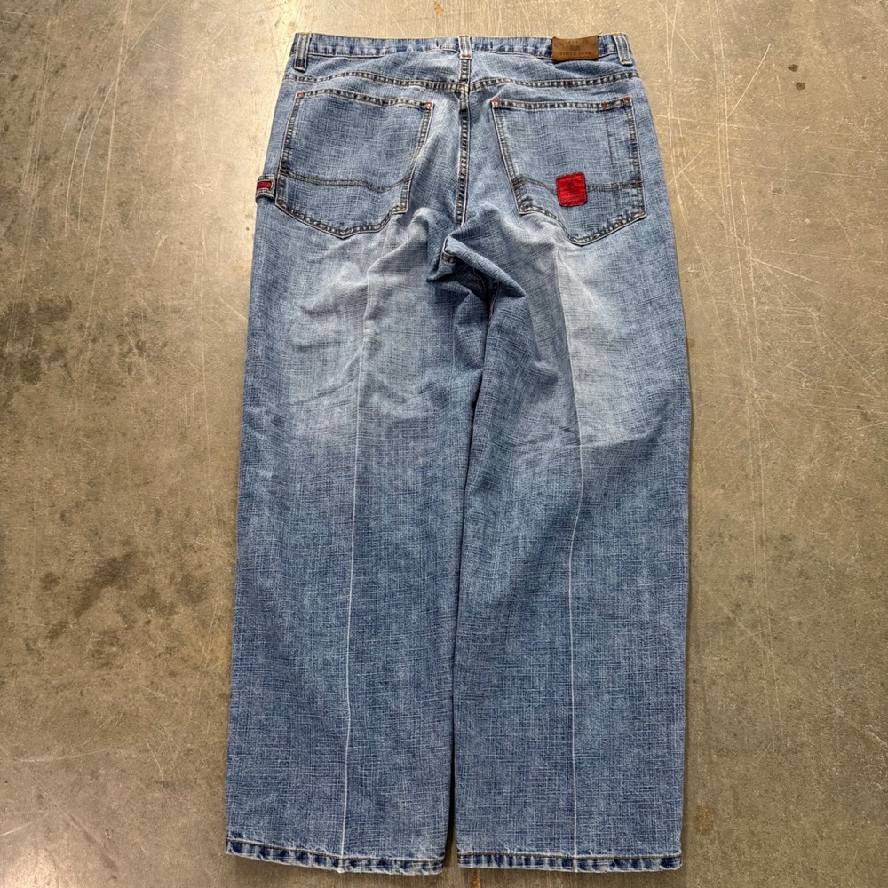 US Polo Assn Mens Y2K Carpenter Jeans Light Wash Wide Leg Blue 38x30 Denim